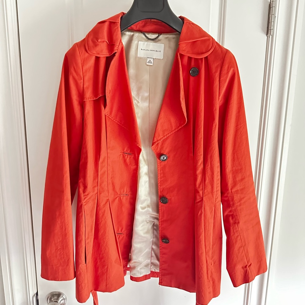 Banana Republic orange trench coat